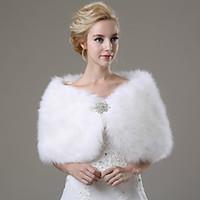 wedding wraps fur wraps shawls sleeveless faux fur ivory wedding party ...