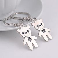 Wedding Keychain Favor [ Pack of 2Piece ] Non-personalised With Cartoon Bear