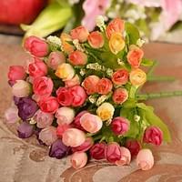 Wedding Décor Decoration Artificial 45 Heads Spring Rose Flowers 1 Piece Plastic/Silk