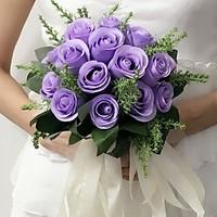 Wedding Flowers Round Roses Bouquets Wedding Party/ Evening Satin 8.66\