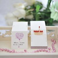 wedding dcor personalized matchbooks heart set of 50
