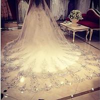 Wedding Veil One-tier Cathedral Veils Lace Net