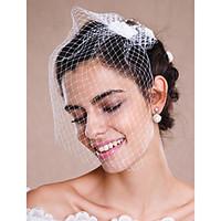 wedding veil one tier blusher veils veils for short hair headpieces wi ...