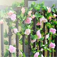 Wedding Décor 2m (6.5ft)Nice Light Pink Rose Vine Decoration