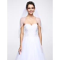 Wedding Veil One-tier Elbow Veils Beaded Edge Net