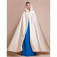 Wedding Wraps / Hoods Ponchos Capes Satin Champagne Wedding / Party/Evening Clasp