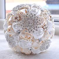 Wedding Flowers Round Roses Bouquets Party/ Evening Taffeta 19.7\