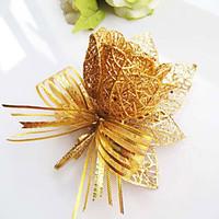Wedding Flowers Free-form Roses Boutonnieres Wedding Party/ Evening Gold Satin