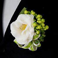 wedding flowers free form roses peonies boutonnieres wedding party eve ...