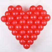 Wedding Décor 50 Pcs Solid Color Balloon With Love Type Shelf(More Color)