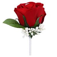 wedding flowers free form roses boutonnieres wedding party evening red ...