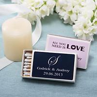 Wedding Décor Personalized Matchboxes - Monogram (Set of 12)