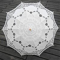 wedding cotton umbrella post handle 268approx68cm wood 307approx78cm