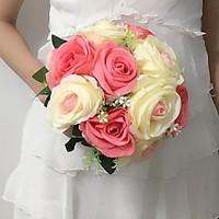 Wedding Flowers Round Roses Bouquets Wedding Party/ Evening Satin 9.84\