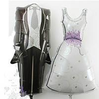 wedding dcor aluminium foil bride and bridegroom balloons