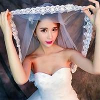 wedding veil one tier elbow veils fingertip veils lace applique edge t ...