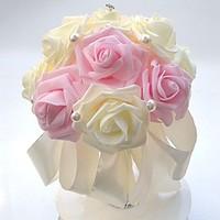 Wedding Flowers Round Roses Bouquets Wedding Party/ Evening Satin Foam 7.09\