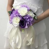 Wedding Flowers Round Roses Bouquets Wedding Party/ Evening Satin 11.02\