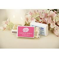 wedding dcor personalized matchbooks daisy set of 12 more colors