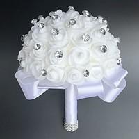 Wedding Flowers Round Roses Bouquets Wedding Party/ Evening Satin 9.84\