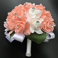 Wedding Flowers Round Roses Bouquets Wedding Party/ Evening Satin 9.84\