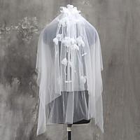 wedding veil two tier elbow veils fingertip veils tulle netting