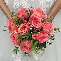 Wedding Flowers Round Roses Bouquets Wedding Party/ Evening Satin 9.84\