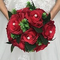 Wedding Flowers Round Roses Bouquets Wedding Party/ Evening Satin 9.84\