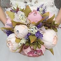 Wedding Flowers Round Roses Bouquets Wedding Party/ Evening Satin 9.84\