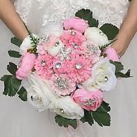 Wedding Flowers Round Roses Bouquets Wedding Party/ Evening Satin 9.84\