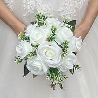 Wedding Flowers Round Roses Bouquets Wedding Party/ Evening Satin 9.84\