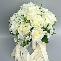 Wedding Flowers Round Roses Bouquets Wedding Party/ Evening Satin 9.84\