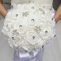 Wedding Flowers Round Roses Bouquets Wedding Party/ Evening Satin 9.84\