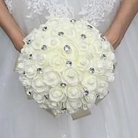 Wedding Flowers Round Roses Bouquets Wedding Party/ Evening Satin 9.84\