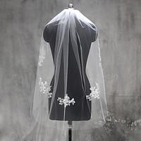 wedding veil one tier elbow veils fingertip veils cut edge tulle