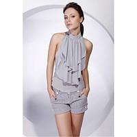 Wedding Wraps Vests Sleeveless Chiffon Gray Party/Evening / Casual