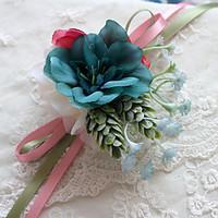 Wedding Flowers Multicolor Free-form Peonies Wrist Corsages