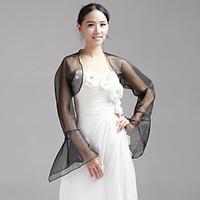 wedding wraps coatsjackets long sleeve organza as picture shown weddin ...