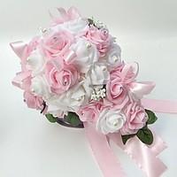 Wedding Flowers Free-form Roses Bouquets Wedding Party/ Evening Satin Foam 9.84\