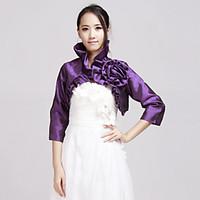 Wedding Wraps Coats/Jackets 3/4-Length Sleeve Taffeta Jade Wedding / Party/Evening / Office Career / Casual Beading Clasp No