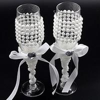 wedding accessories sparkling love bride groom twisted champagne glass ...