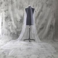 wedding veil one tier cathedral veils beaded edge tulle