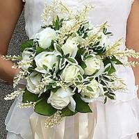 Wedding Flowers Round Roses Bouquets Wedding Party/ Evening Satin 9.84\