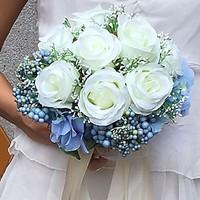 Wedding Flowers Round Roses Bouquets Wedding Party/ Evening Satin 9.84\