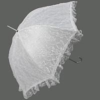 wedding lace umbrella hook handle 327approx83cm plastic 394approx100cm