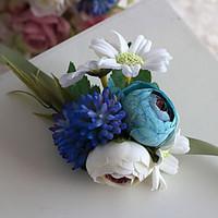 Wedding Flowers Free-form Handmade Roses Wrist Corsages