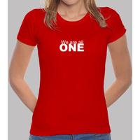 we are all one. girl, manga short, red, premium quality