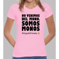 we are monkeys primate pride! (paleogirl, pink, classic)