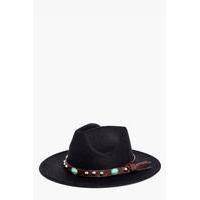 western band fedora black