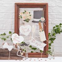 Wedding Floral Photo Booth Props